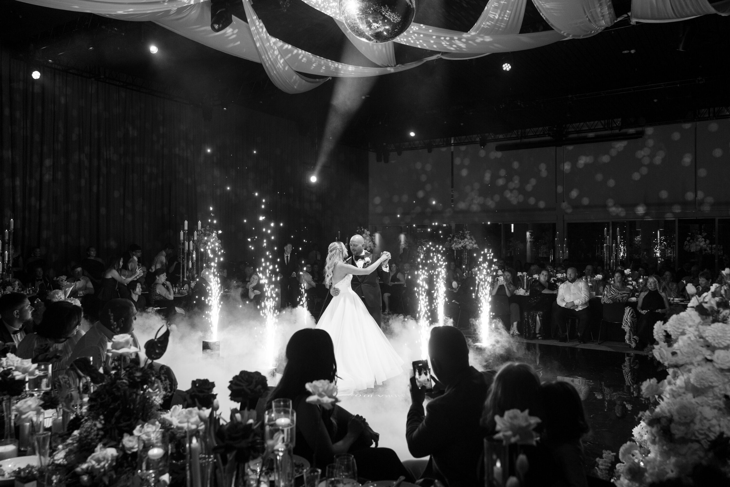Adam and Alexandra during their first dance