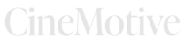 CineMotive logo in light gray serif font on a black background.