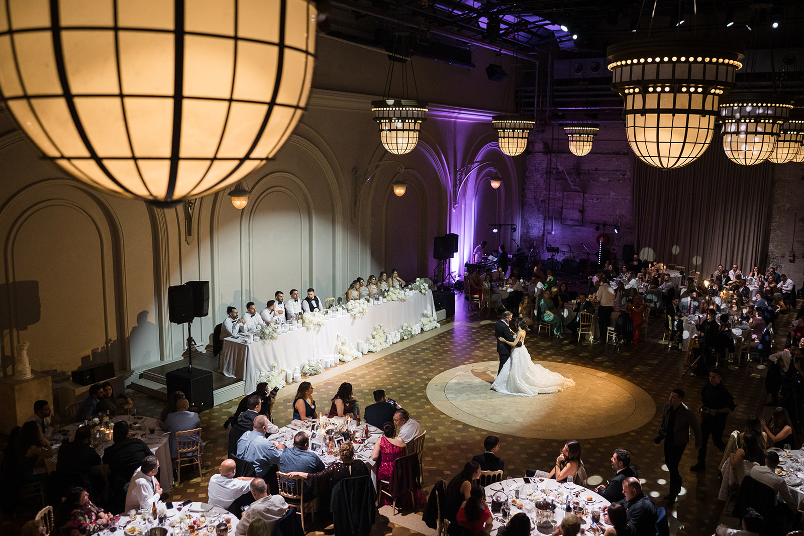 The Eveleigh reception with the lighting package